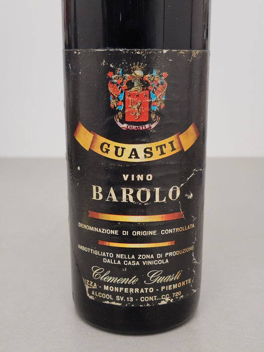 Barolo Guasti Clemente 1965 Nizza Monferrato bott.72 cl 13 %