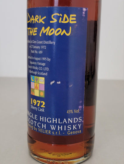 Whisky Glen Grant 1972 The Dark Saide Of The Moon Bottled 1995 bott. 70 cl 43%