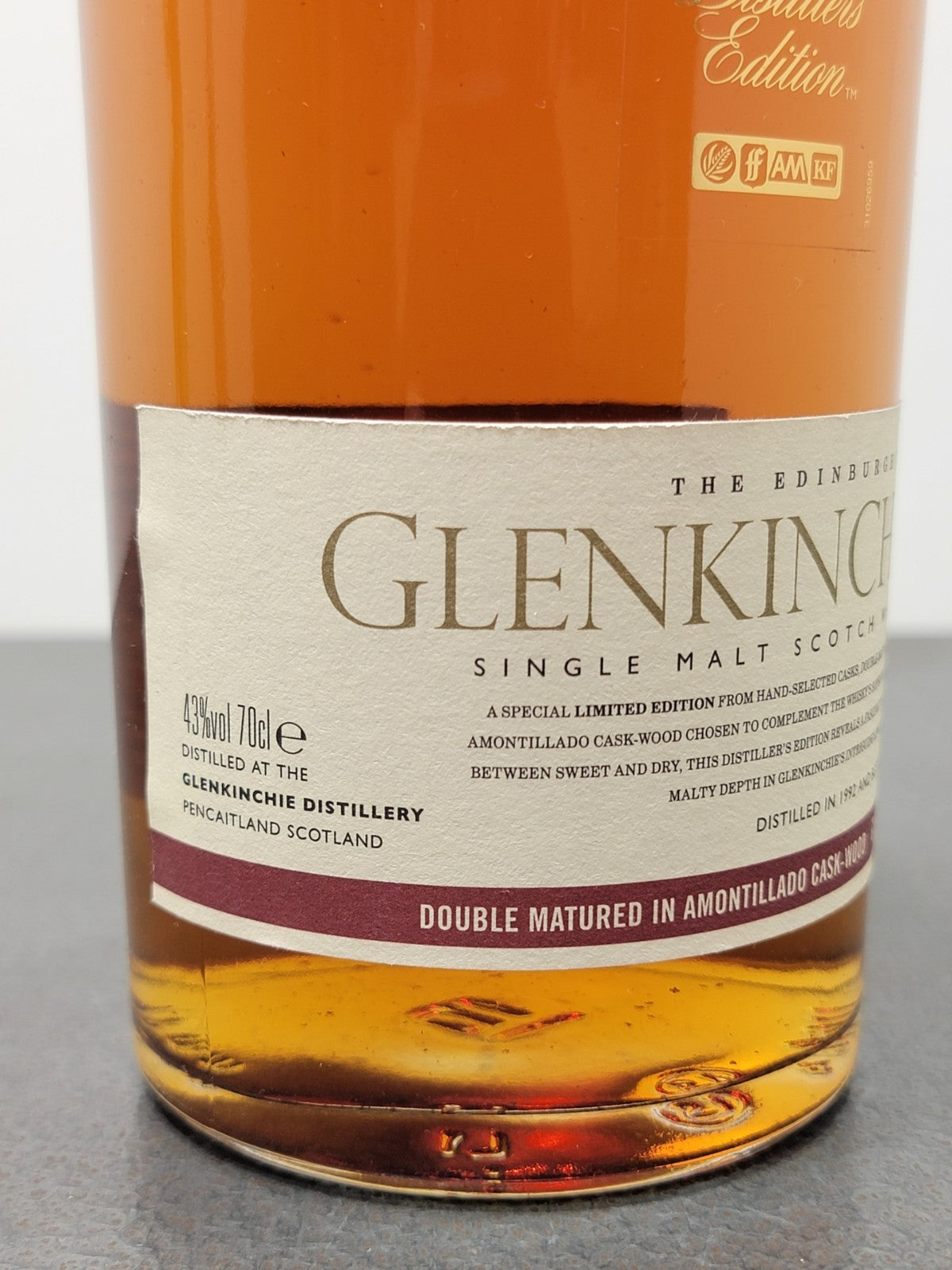 Whisky Glenkinchie 15Y 1992 Single Malt Scotch Imbottigliato 2007 bott 70 cl 43%
