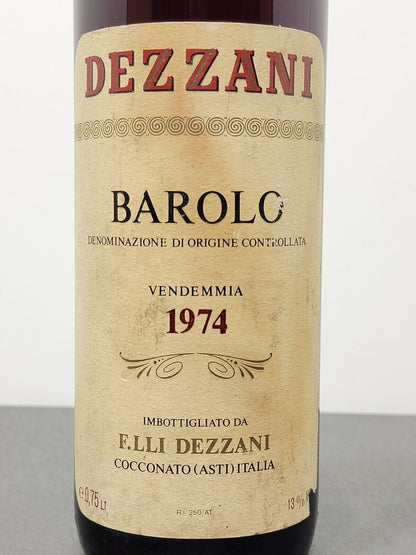 Barolo Fratelli Dezzani 1974 bott75 cl 13%