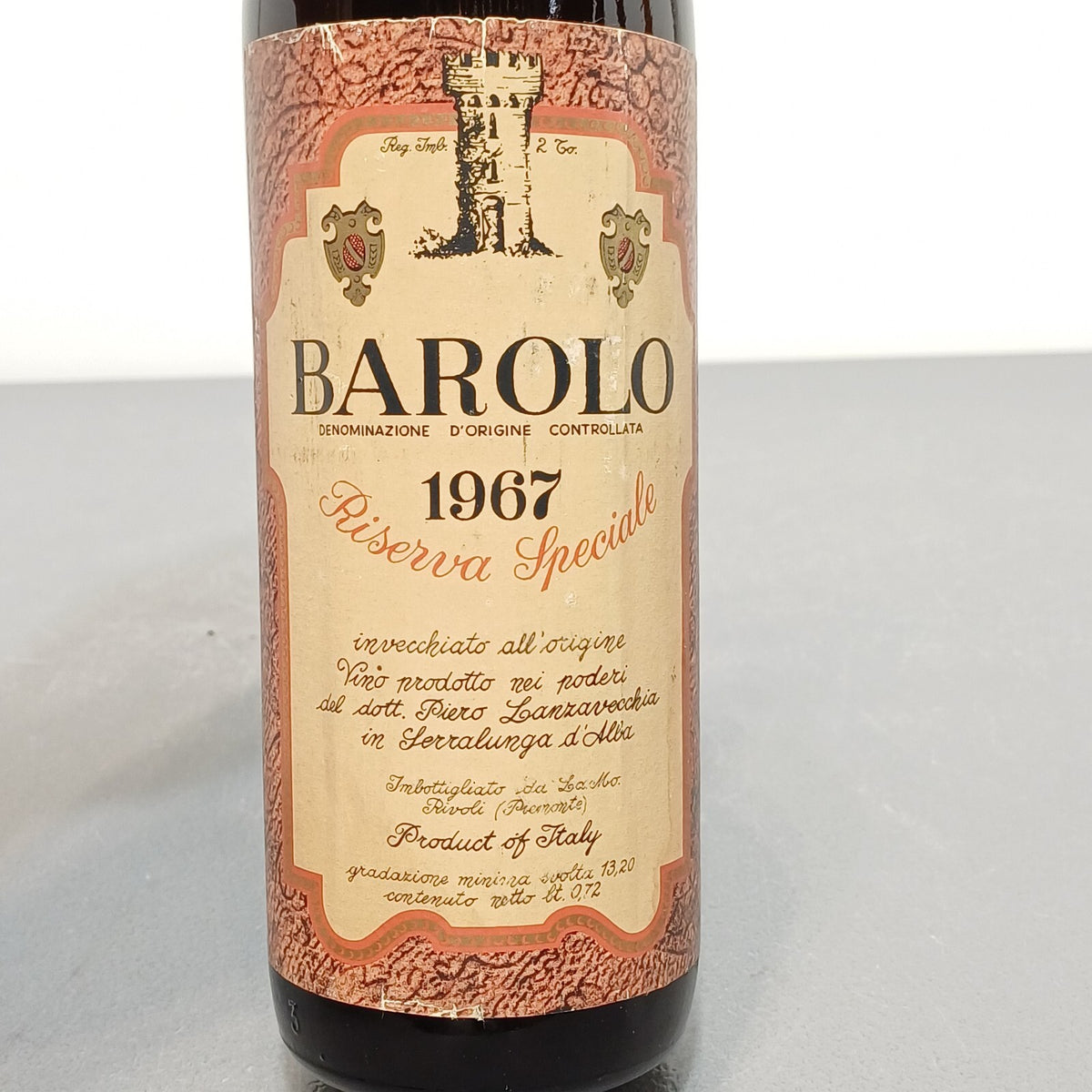 Barolo 1967 Riserva Speciale Cantine Lanzavecchia Serralunga D'Alba 72 cl 13.2%