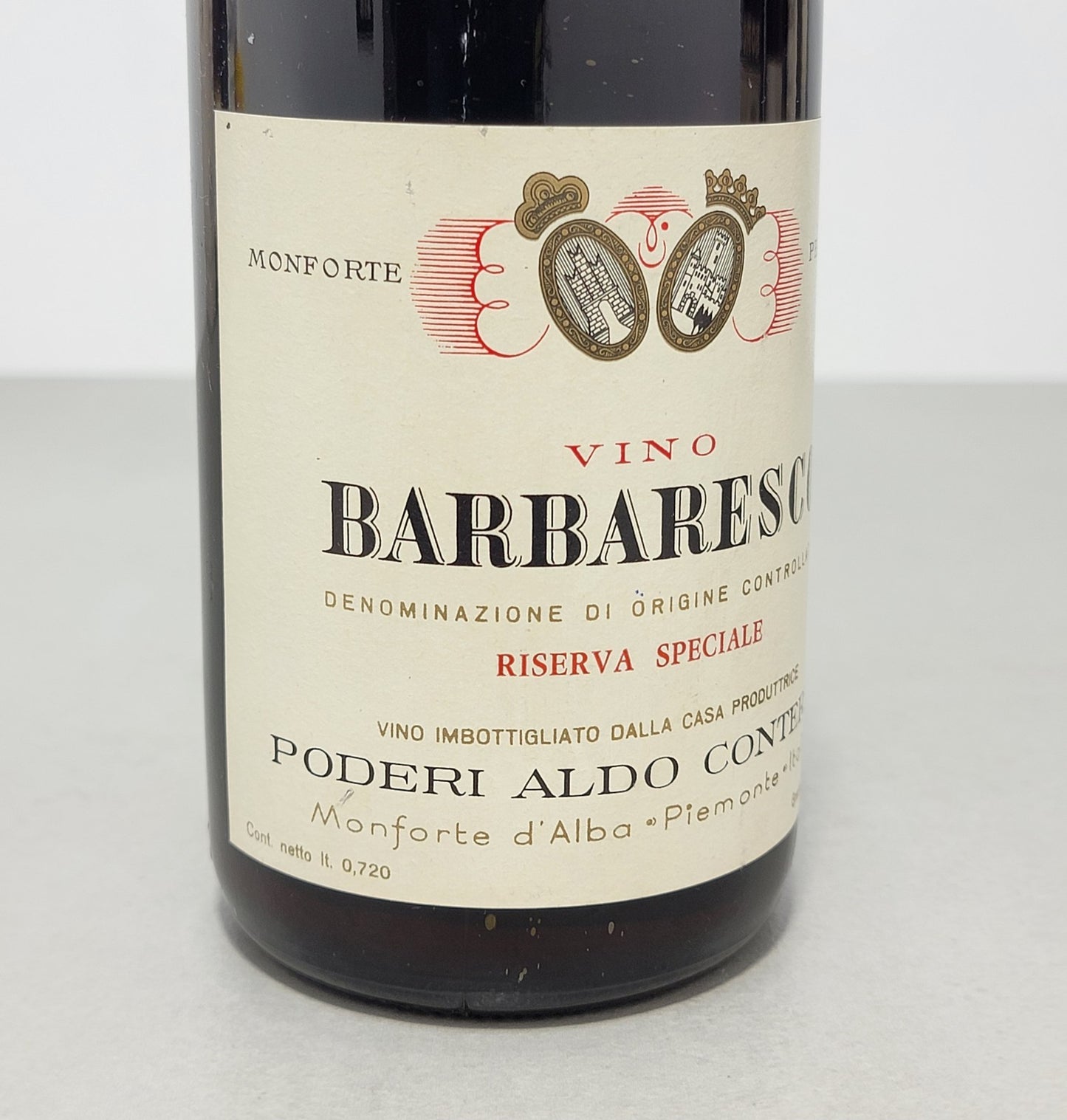 Barbaresco Aldo Conterno 1967 Riserva Speciale Monforte D'alba bott.. 72 cl 13%