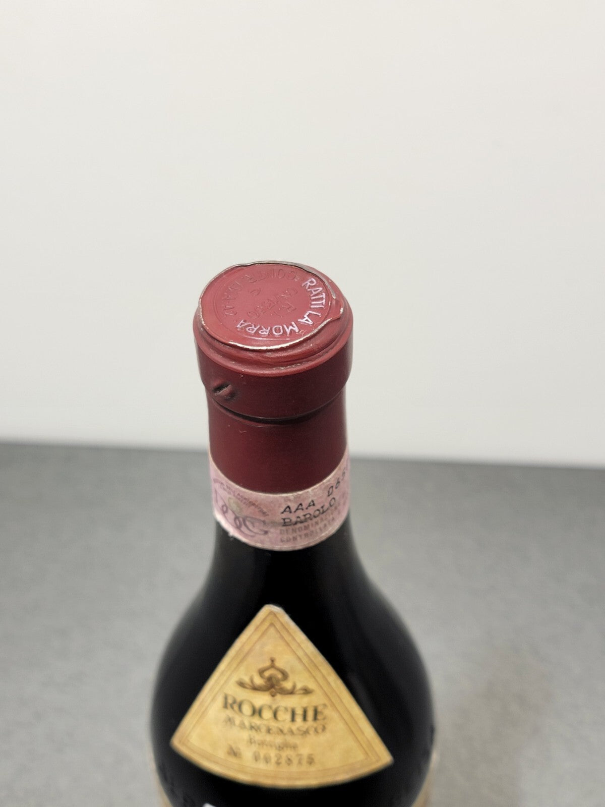 Barolo Renato Ratti 1987 Rocche Marcenasco Abbazia dell'Annunziata bott. 75 cl