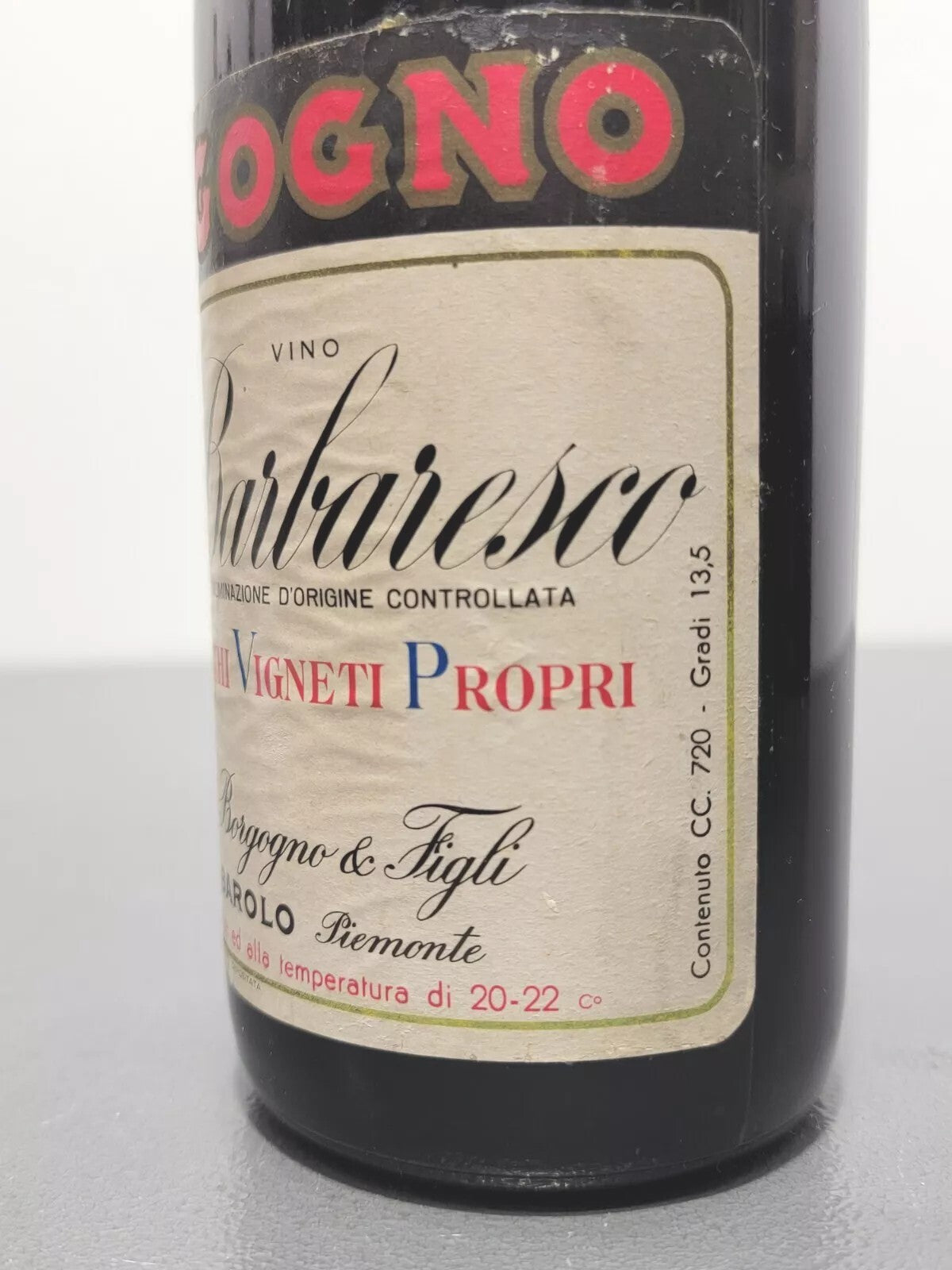 Barbaresco Borgogno Riserva 1964 bott.. 72 cl 13,5%