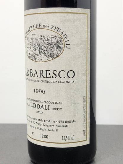 Barbaresco Lodali 1996 Vigneto Rocche Dei 7 Fratelli bott. 75 cl 13.5%