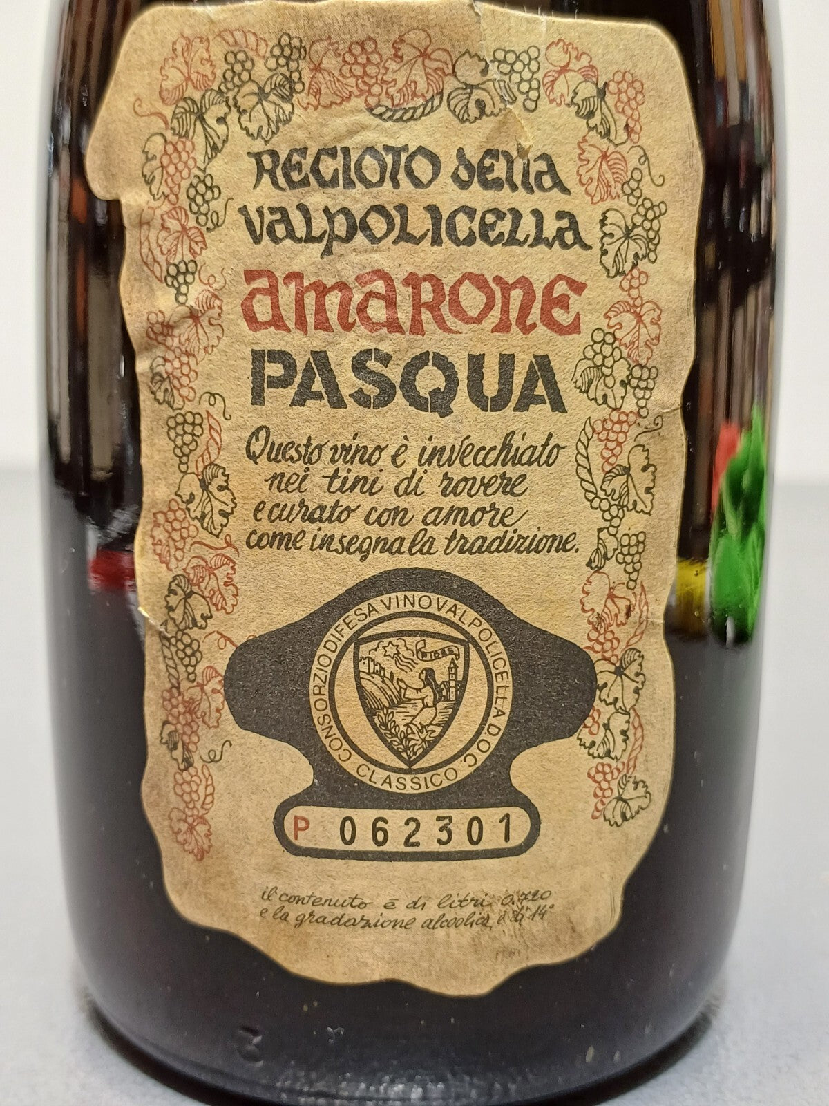 Amarone 1970 Pasqua Recioto Della Valpolicella Classico bott. 72 cl 14%