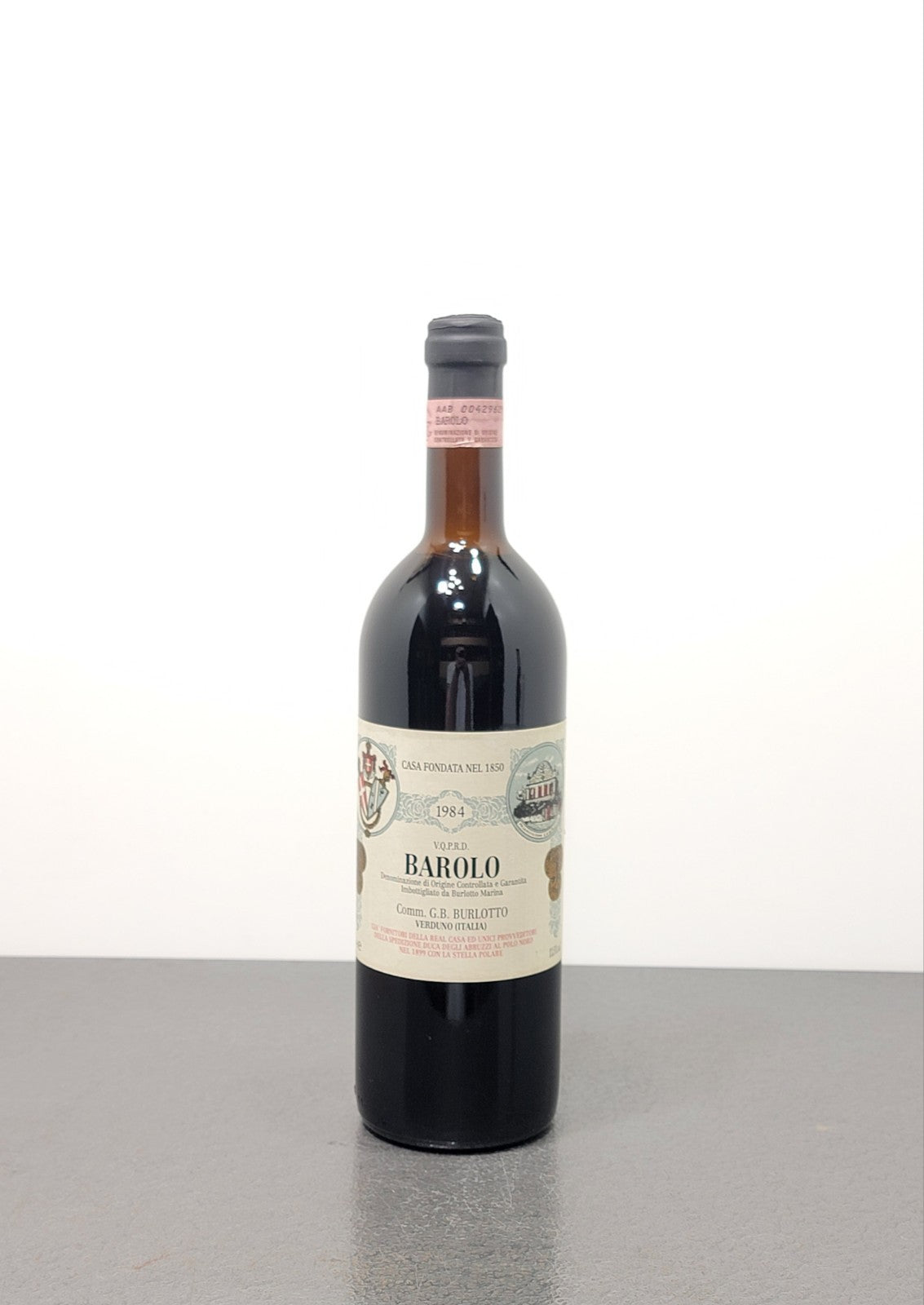 Barolo Comm G.B. Burlotto 1984 Verduno bott.75 cl 13.5%