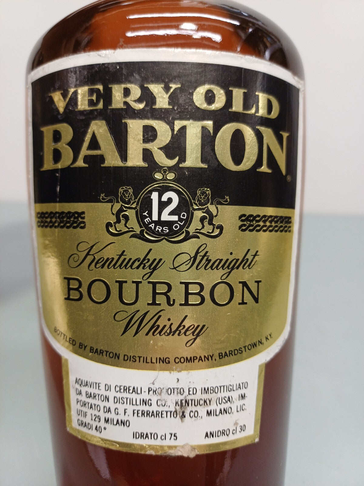 Whisky Very Old Barton 12 years Bourbon 1969 Bottled 1981 bott. 75 cl 40%