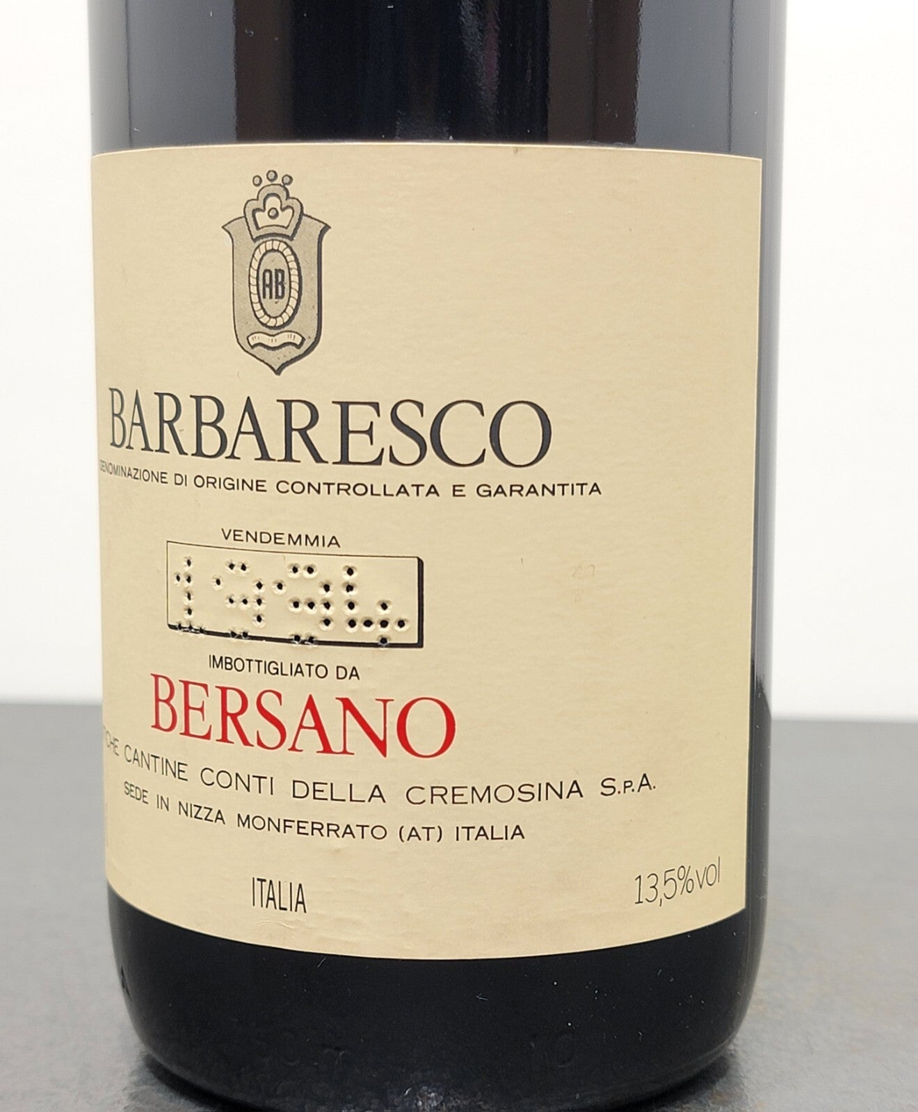 Barbaresco Bersano 1994 Nizza Monferrato bott. 75 cl 13.5 %