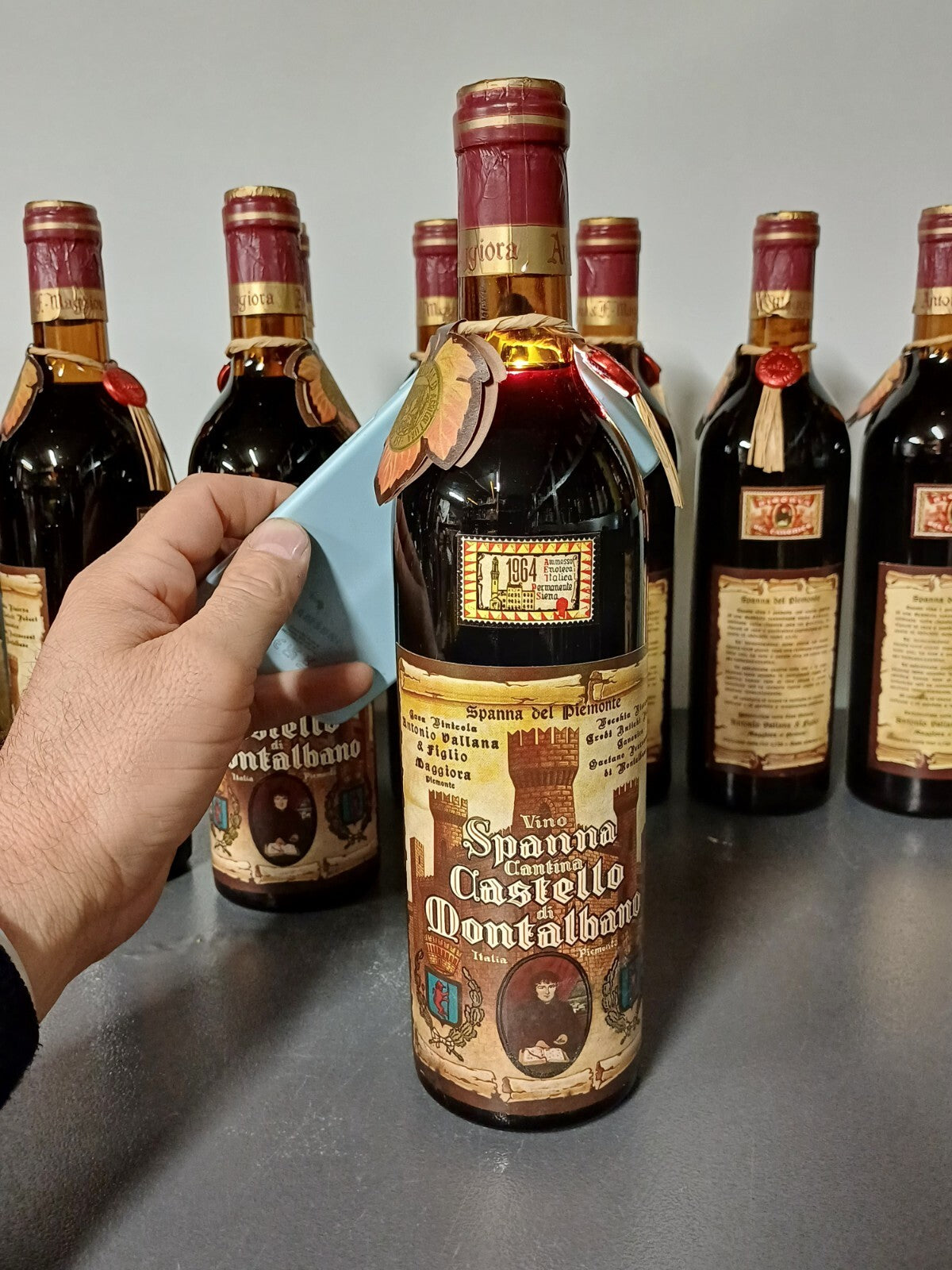 1x Spanna A. Vallana Cantina 1964 Castello Di Montalbano bott. 72 cl