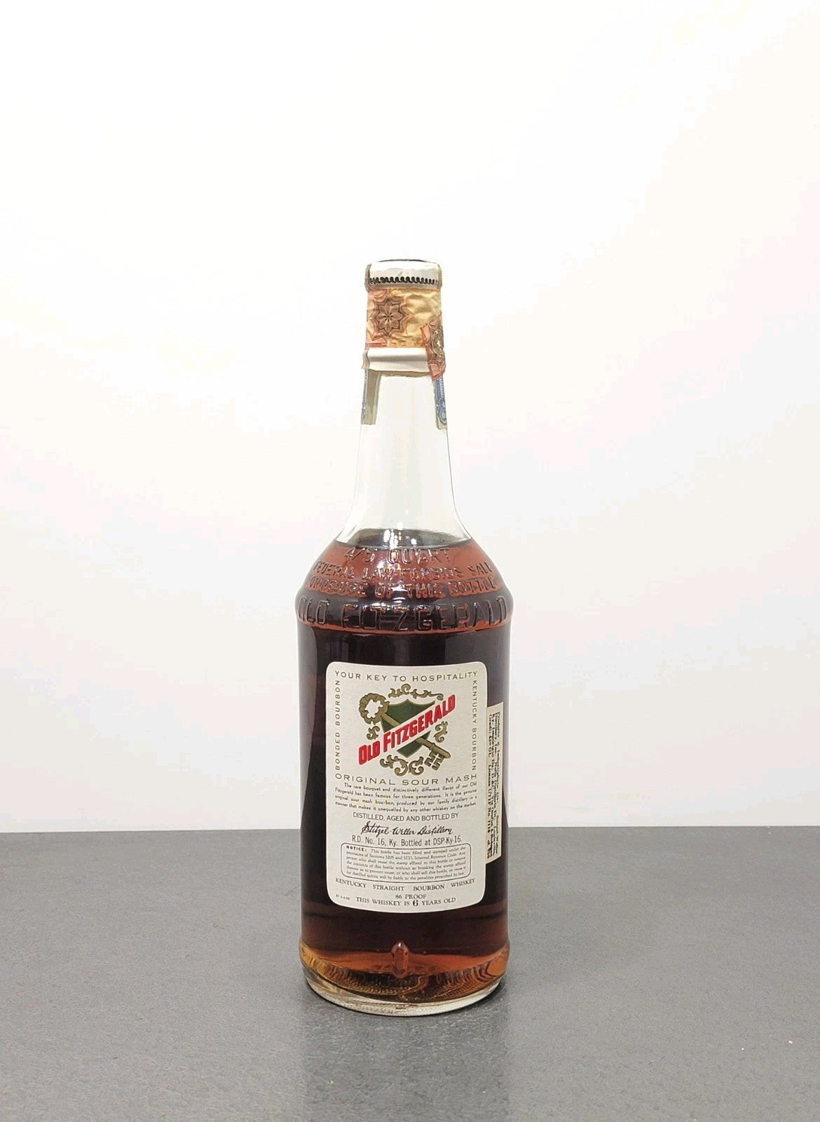 Whisky Old Fitzgerald 6 years 1960s Bourbon Stitzel-Weller 86 Proof 75 cl 43%