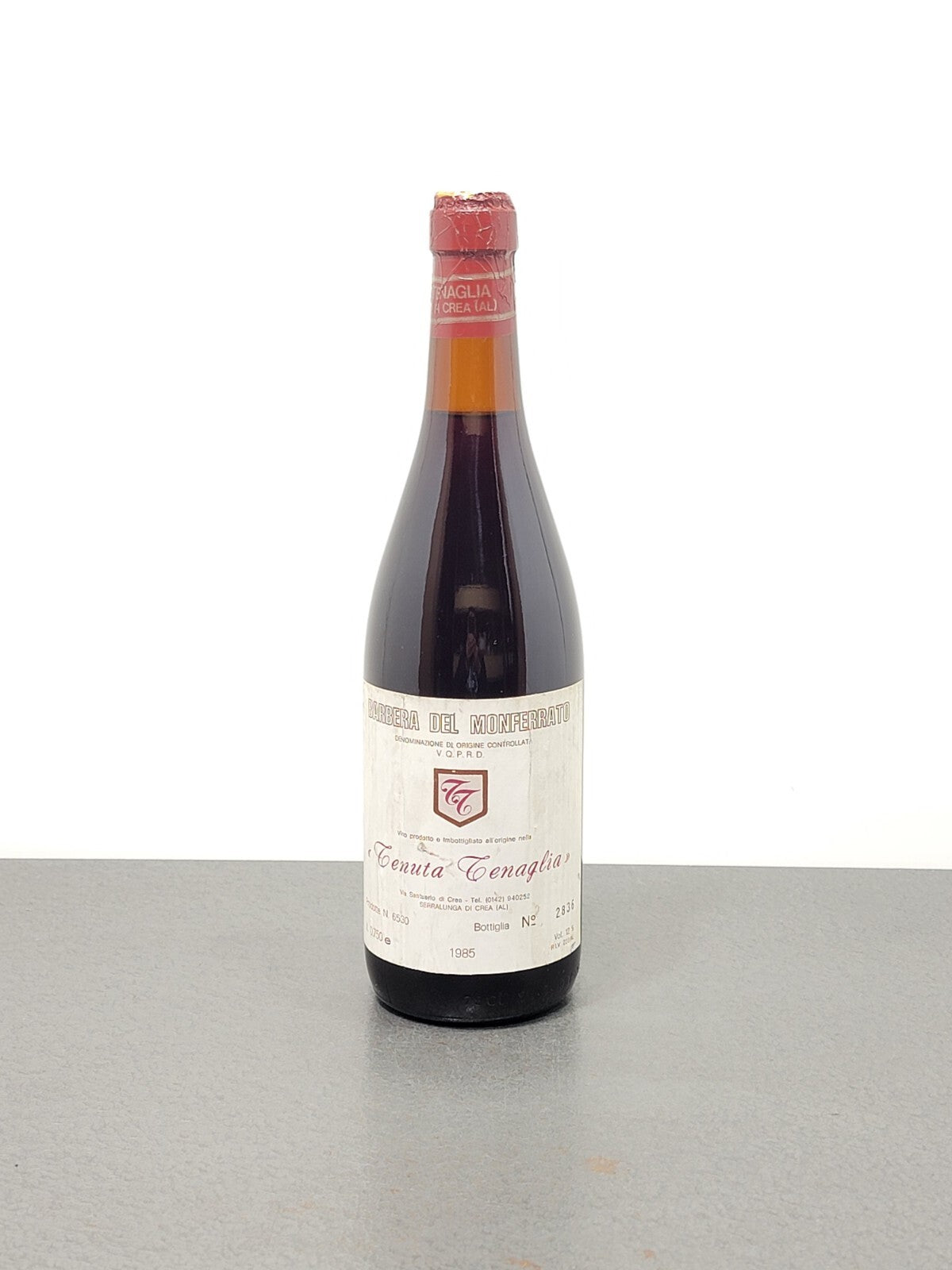 Barbera Tenuta Tenaglia 1985 Monferrato Serralunga D'alba bott. 75 cl 12%