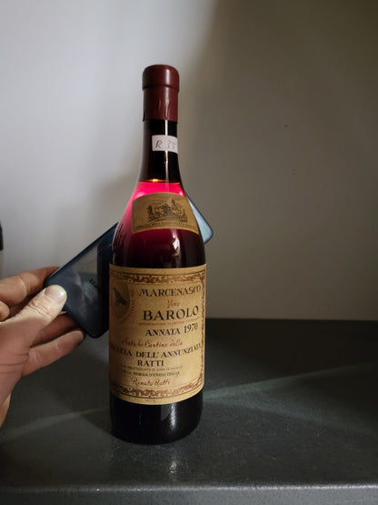 Barolo Renato Ratti 1970 Marcenasco Abbazia dell'Annunziata 72 cl 13.5%