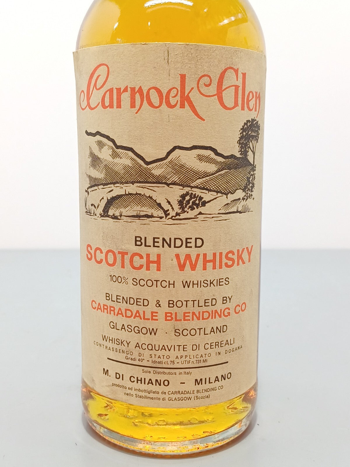 Whisky Carnock Glen 1970s Carradale Blending Co bott.0,75 cl