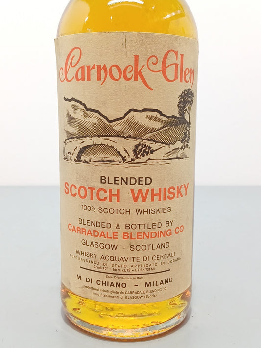 Whisky Carnock Glen 1970s Carradale Blending Co bott.0,75 cl