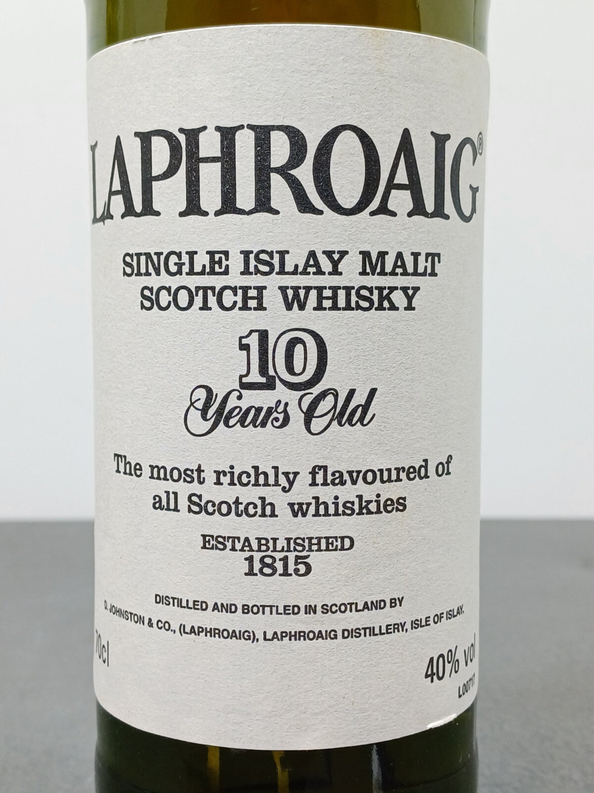Whisky Laphroaig 10 years 1980s Single Islay Malt Scotch Whisky bott.70 cl 43%