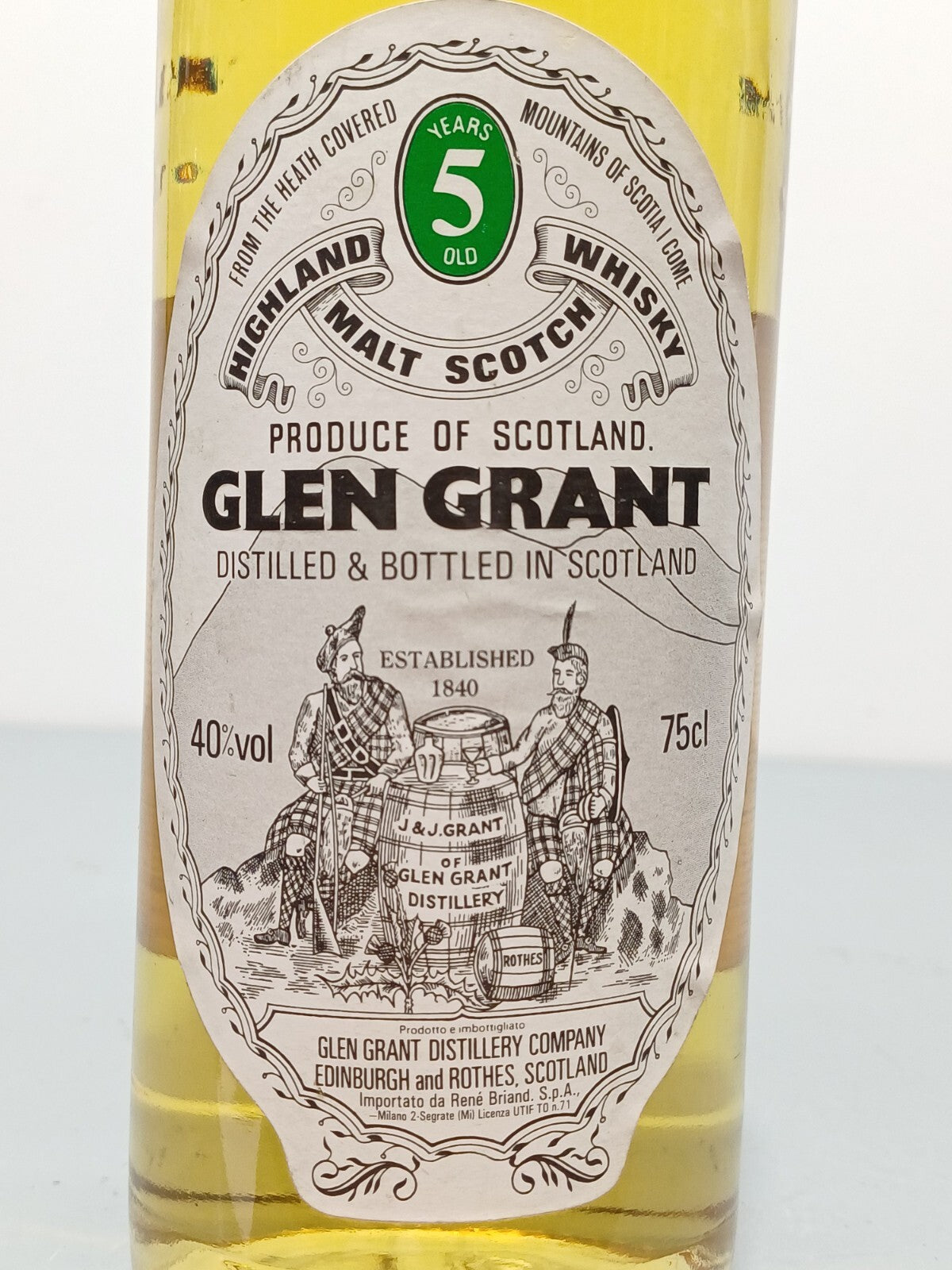 Whisky Glen Grant 5 years 1977 Pure Malt bott.75 cl