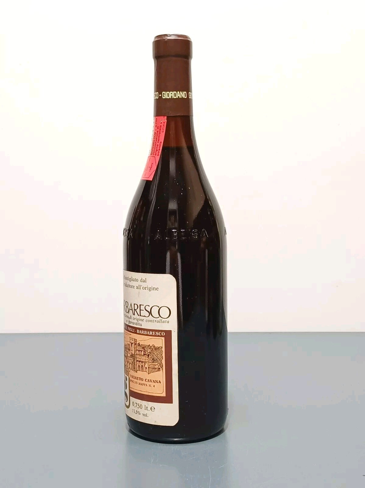 Barbaresco Giovanni Giordano 1981 Vigneto Cavana bott. 75 cl 13.5%