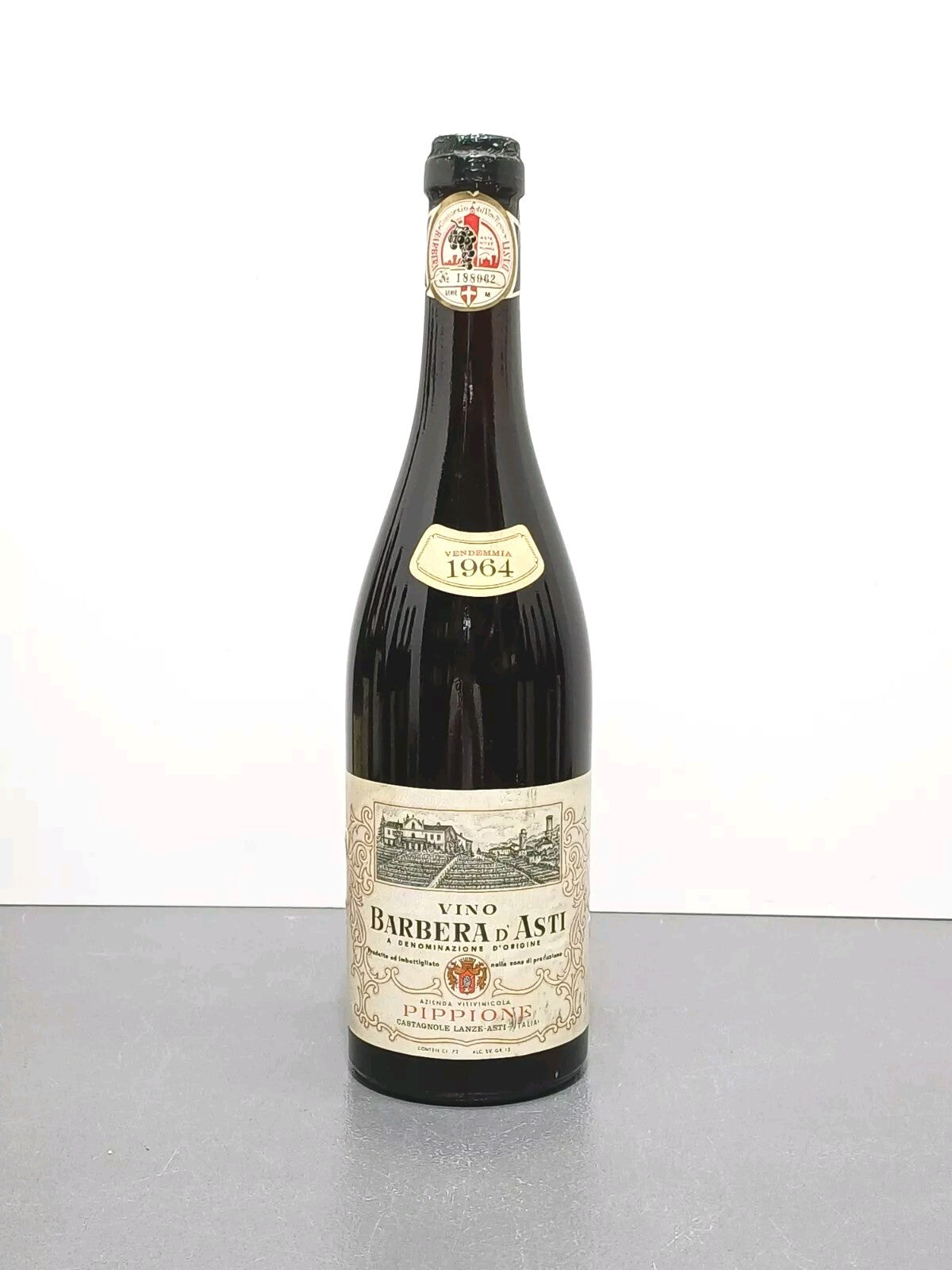 Barbera D'asti 1964 Pippione Castiglione Lanze Asti bott. 72 cl
