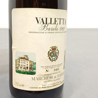 Barolo Marchesi Di Barolo 1982 Valletta Cannubi bott.75 cl 14%