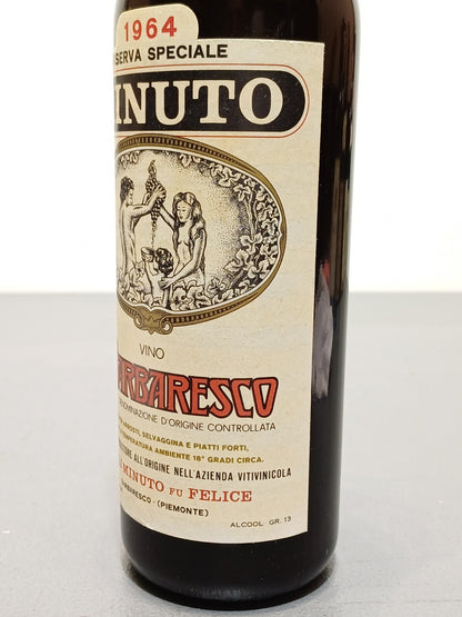 Barbaresco Fratelli Minuto 1964 Riserva Speciale bott. 72 cl 13% Tappo Nero