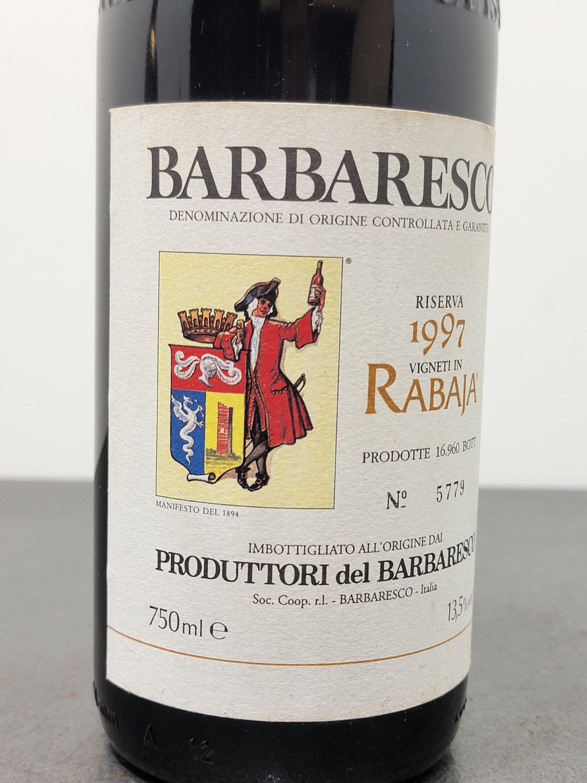 Barbaresco Rabaja Riserva 1997 Produttori Del Barbaresco bott.75 cl 13.5%