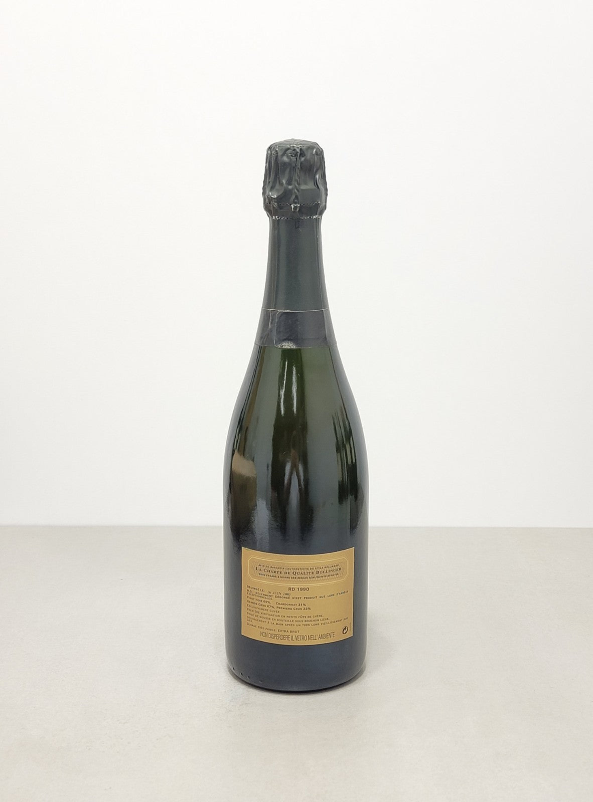 Champagne Bollinger R.D 1990 Extra Brut bott75 cl 12%