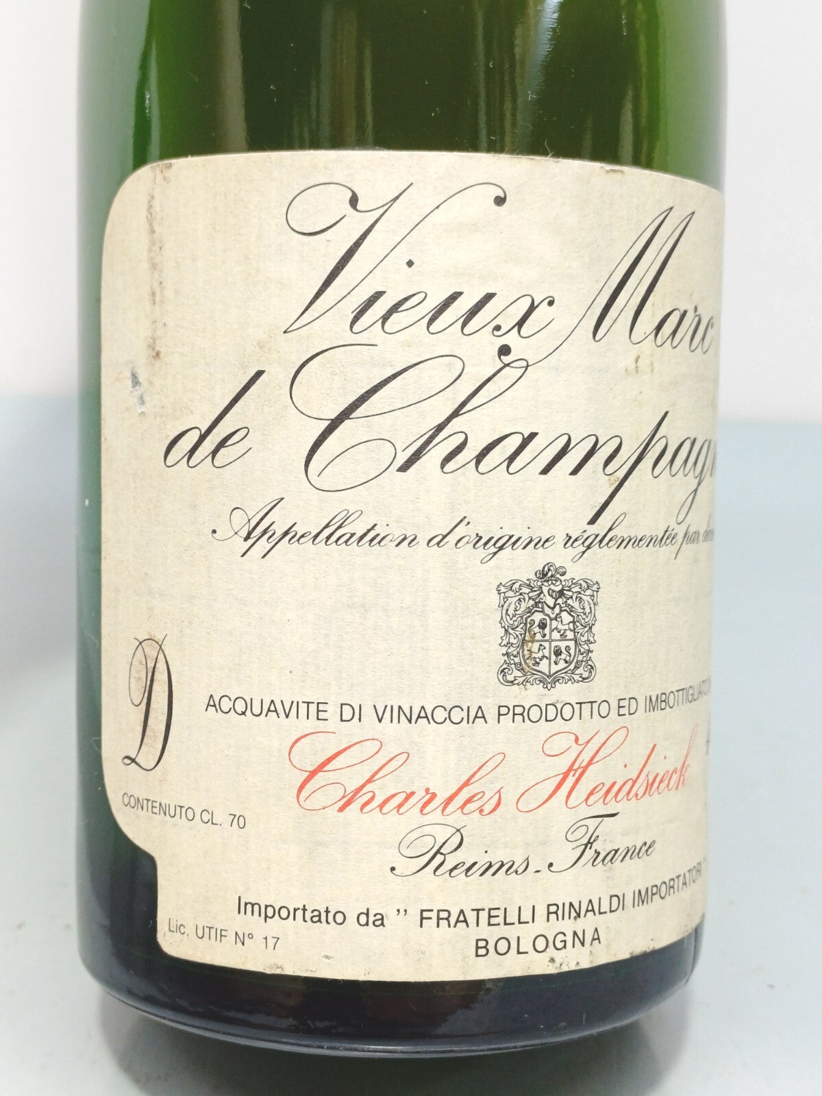 Grappa 1990 Charles Heidsiedck Vieux Marc De Champagne bott. 70 cl