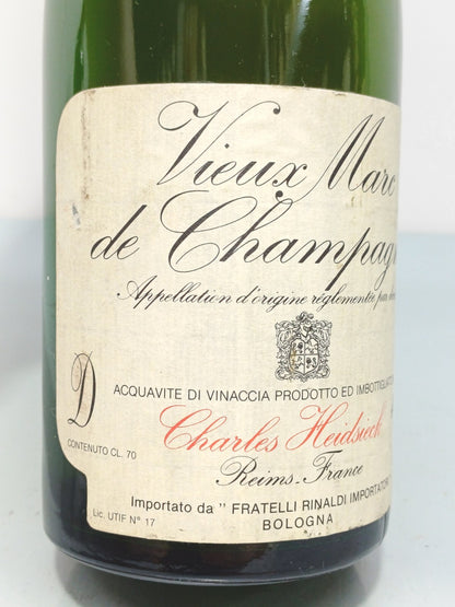 Grappa 1990 Charles Heidsiedck Vieux Marc De Champagne bott. 70 cl