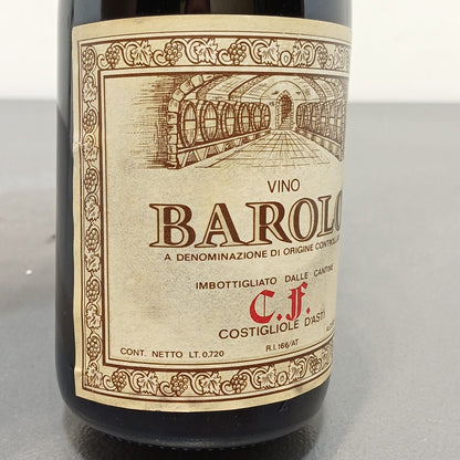 Barolo 1971 Costigliole D'asti C F bott.72 cl 13%