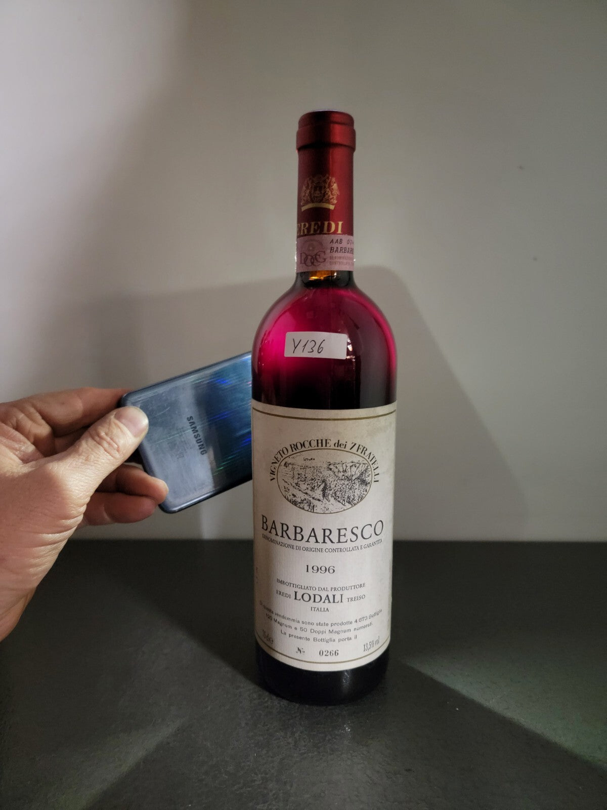 Barbaresco Lodali 1996 Vigneto Rocche Dei 7 Fratelli bott. 75 cl 13.5%