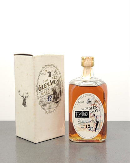Whisky Glen Avon Gordon & MacPhail Emilio 1977, 12 years Imb.1989 Sestante 75 cl