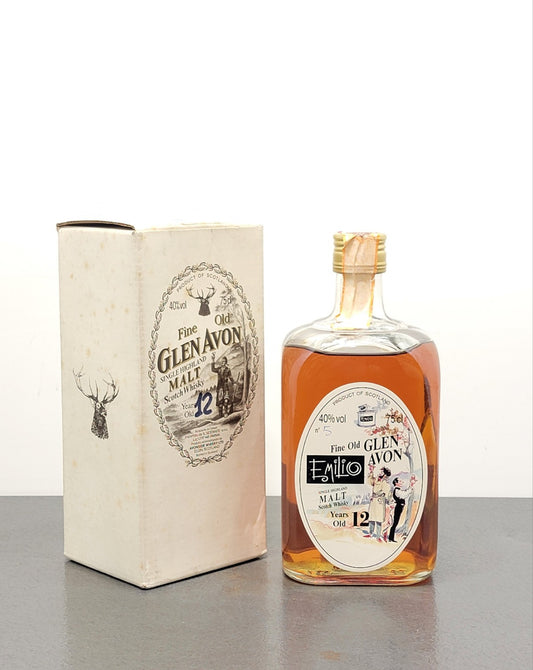 Whisky Glen Avon Gordon & MacPhail Emilio 1977, 12 years Imb.1989 Sestante 75 cl