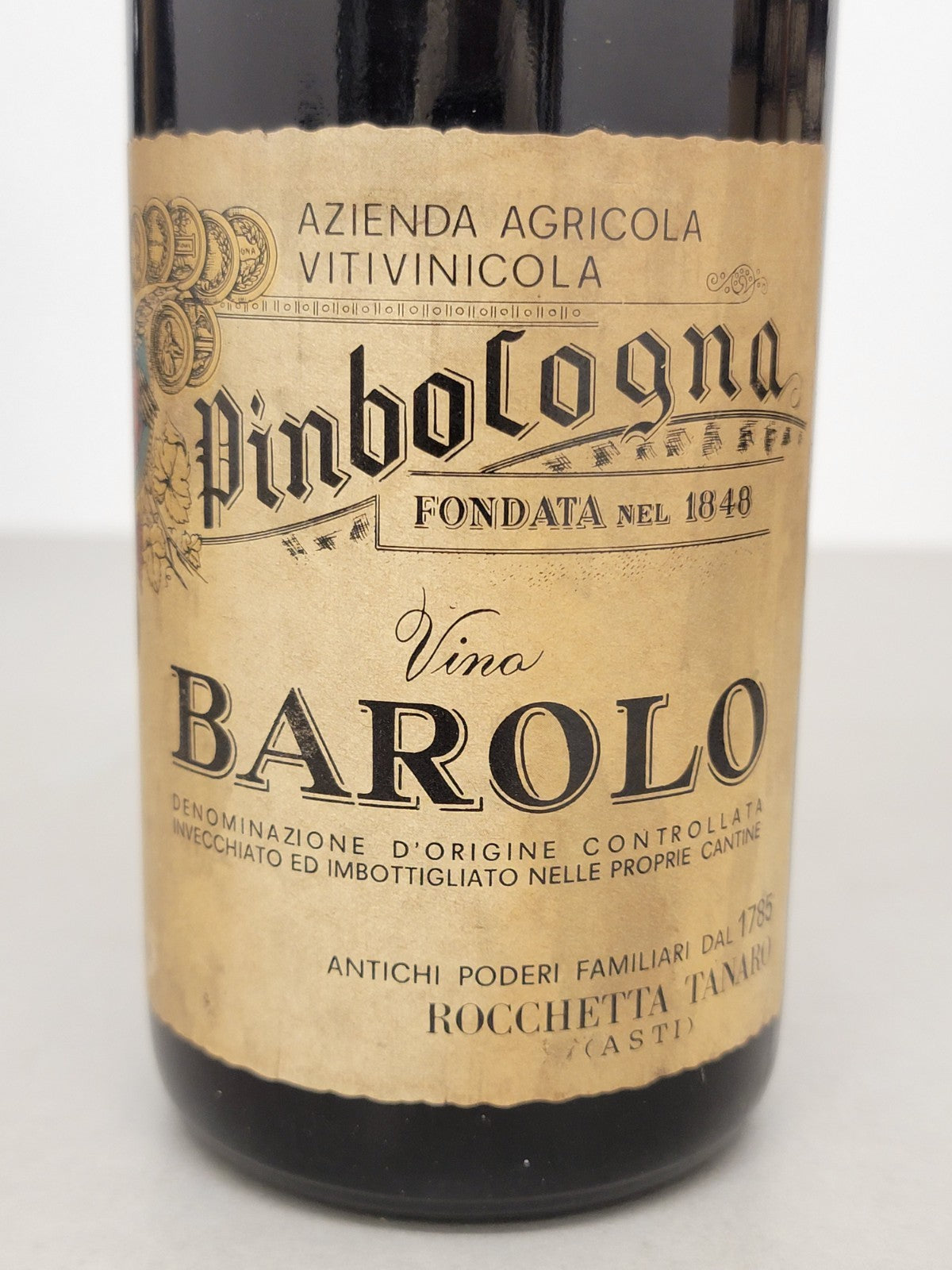 Barolo Pinbologna 1967 Rocchetta Tanaro bott.72 cl 13,8%