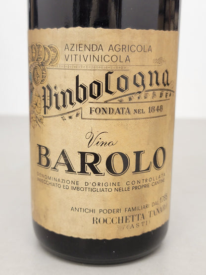 Barolo Pinbologna 1967 Rocchetta Tanaro bott.72 cl 13,8%