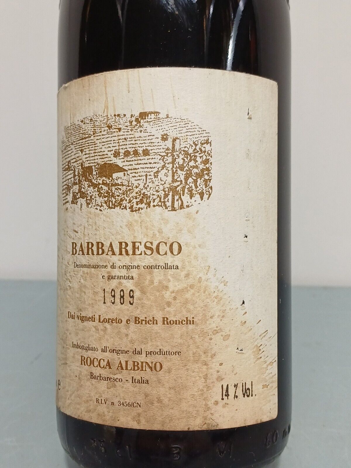 Barbaresco Rocca Albino 1989 Vigneti Loreto e Brich Ronchi bott.75 cl 14%