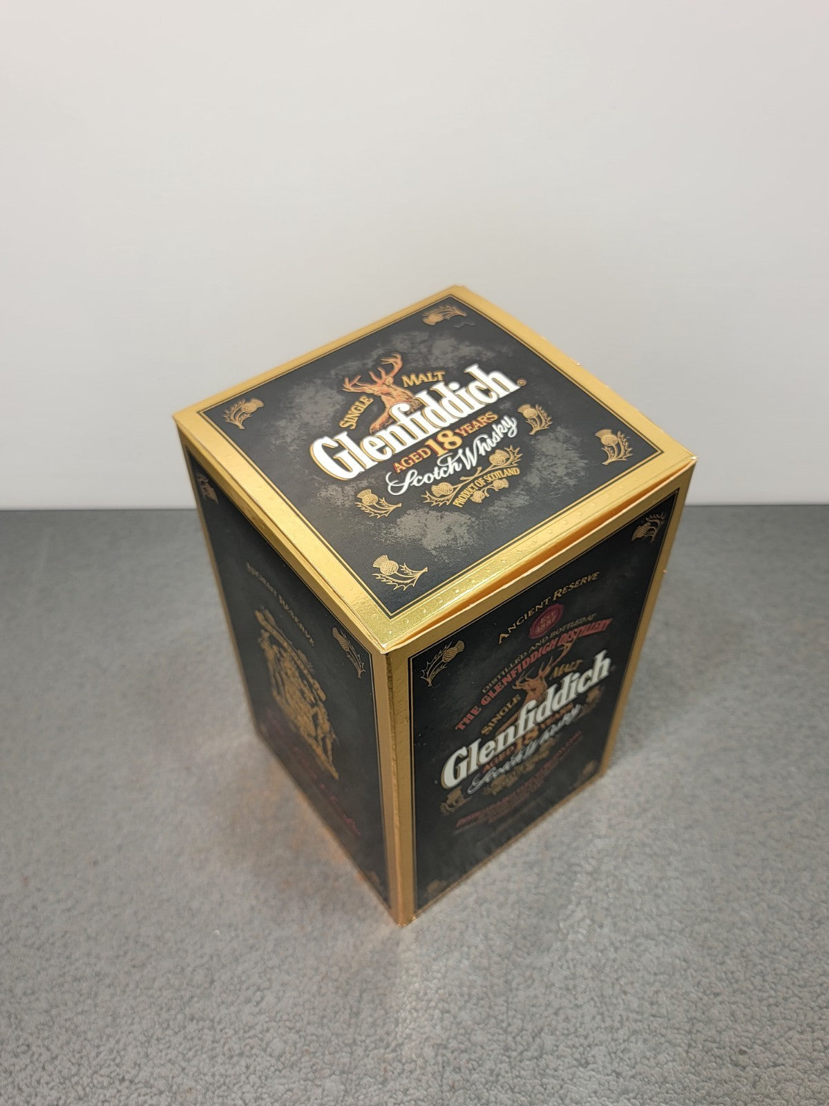 Whisky Glenfiddich 18 years Ancient Reserve Black 1980s Single Malt b.70 cl 40%