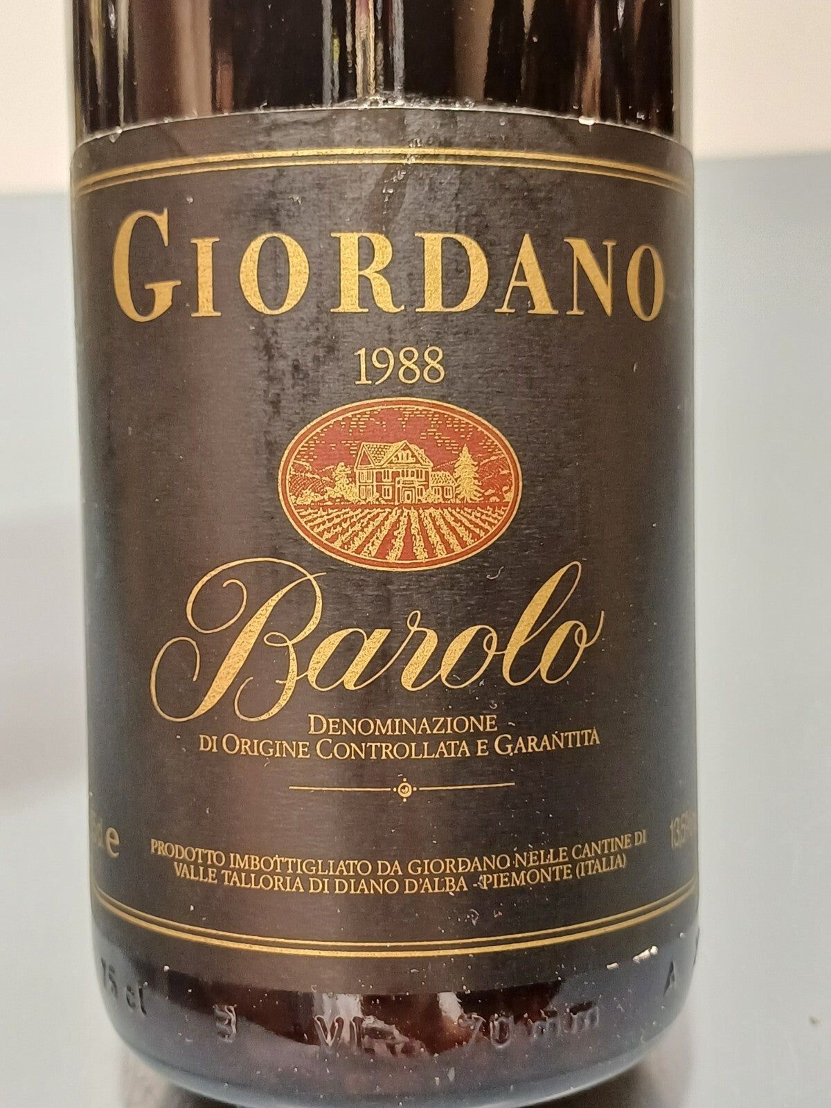Barolo Giordano 1988 bott. 75 cl 13.5%