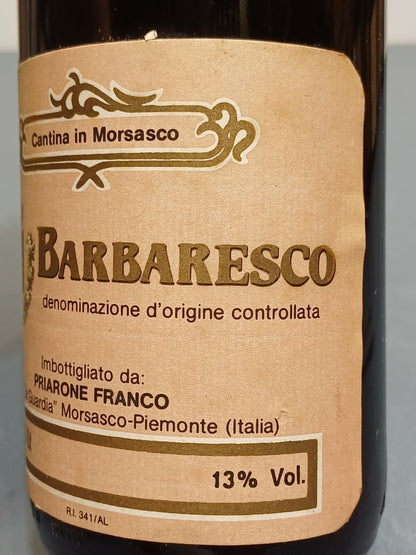 Barbaresco Priarone Franco 1981 bott. 75 cl 13%