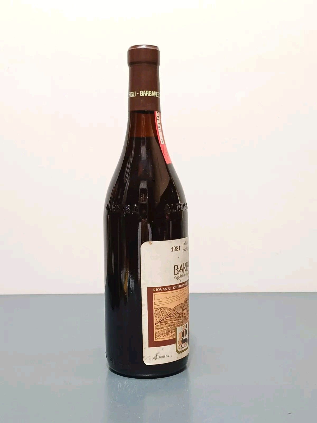 Barbaresco Giovanni Giordano 1981 Vigneto Cavana bott. 75 cl 13.5%