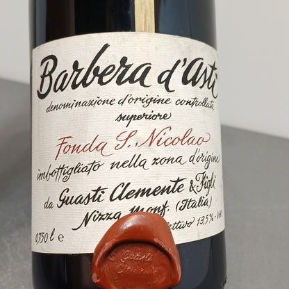 Barbera Guasti Clemente 2004 Fonda S.Nicolao Nizza Monferrato bott. 75 cl 13.5 %