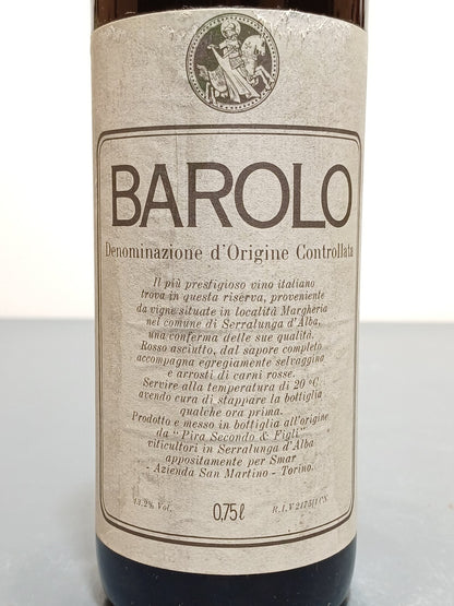 Barolo Pira Secondo 1978 Riserva Speciale bott.72 cl 13.2%