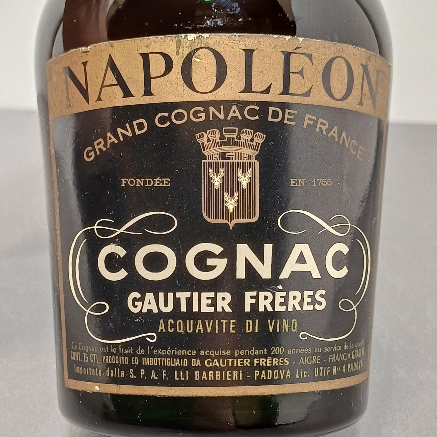 Cognac Gautier Freres 1960s Napoleon V. S.O.P bott.75 cl 40%