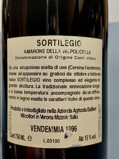 Baltieri 1996 Sortilegio Amarone Valpollicella bott. 75 cl 15%