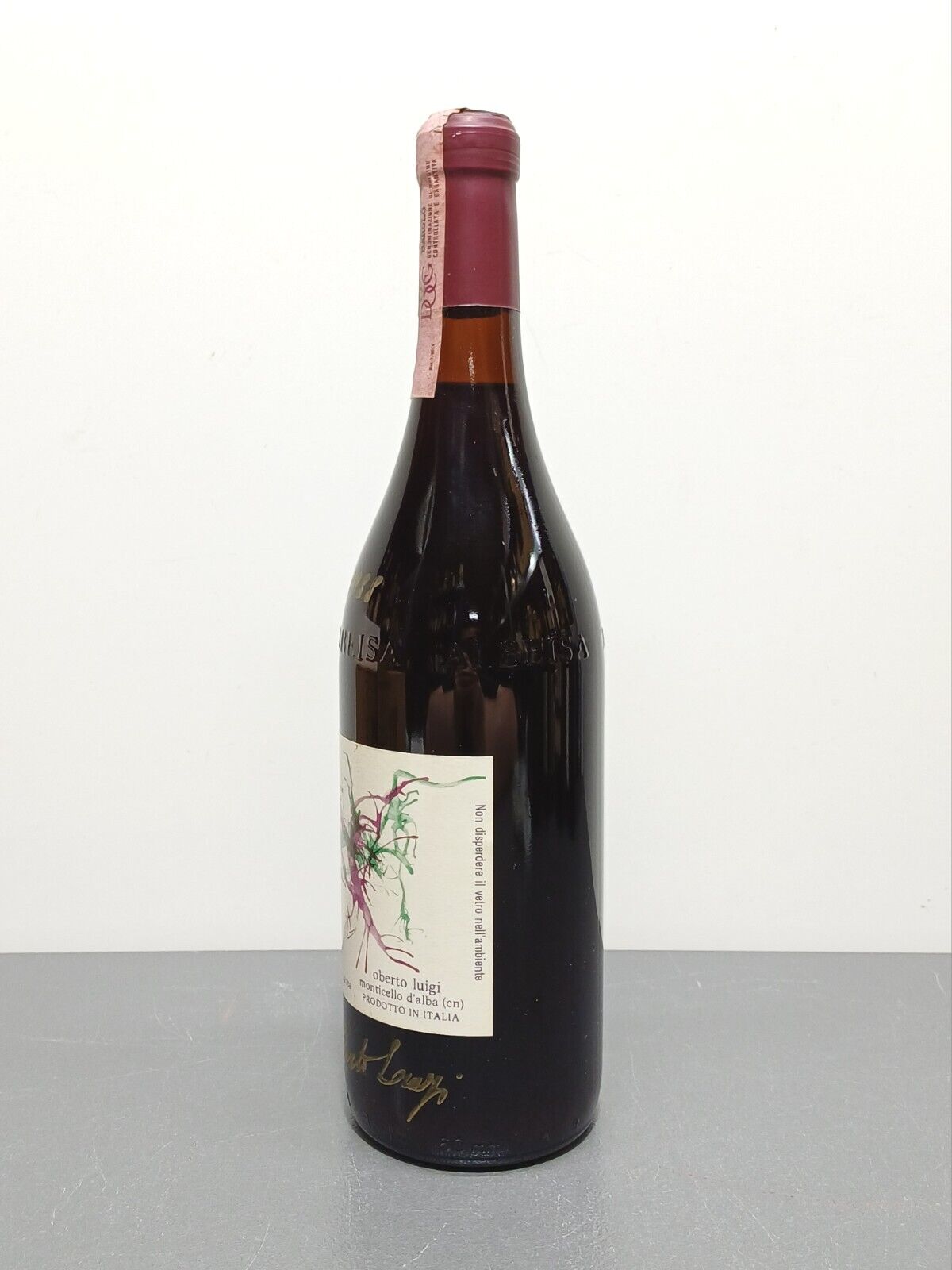 Barolo 1988 Oberto Luigi Monticello D'alba [Firmato Da Oberto Luigi] bott.75 cl