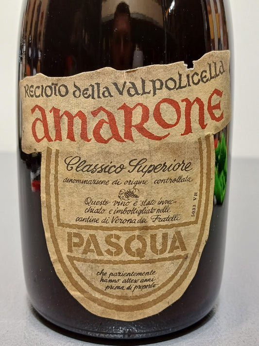 Amarone 1970 Pasqua Recioto Della Valpolicella Classico bott. 72 cl 14%