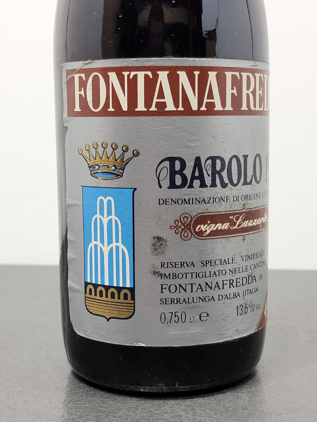 Barolo Fontanafredda Riserva Speciale 1974 Vigna Lazzarito bott.75 cl 13.5%