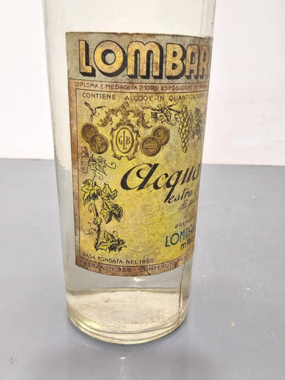Grappa 1933/44 G. B Lombardini Acquavite Sigillo E.Finissima bott 1 litro