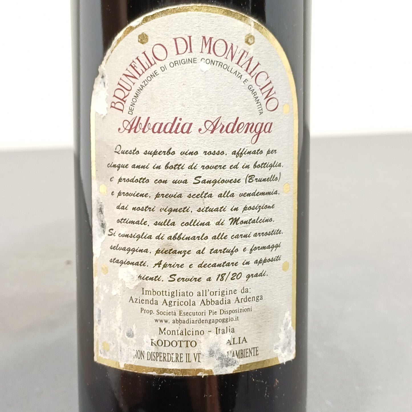 Abbadia Ardenga 1998 Brunello Di Montalcino bott. 75 cl 14%