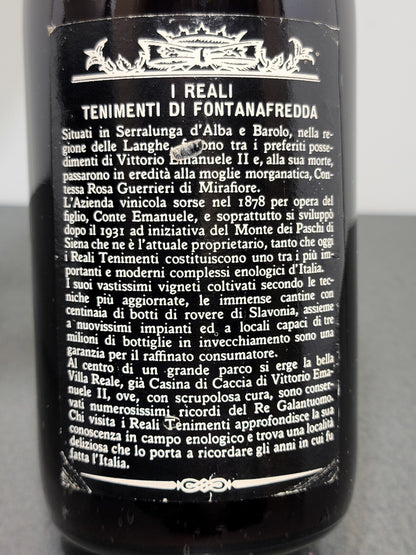Barbaresco Fontanafredda 1977 Serralunga D'Alba bott. 75 cl 12.5%